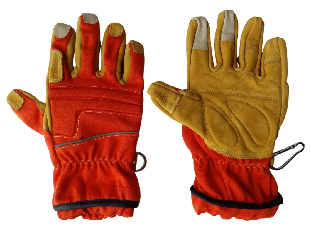 Protective Diesel Protection Workwear Gloves Firefighters Fireman Gloves for Emergency Rescue