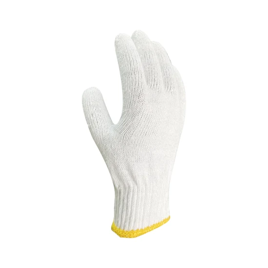 中国卸売高品質耐切創性修理再利用可能な安全作業綿ニット手袋