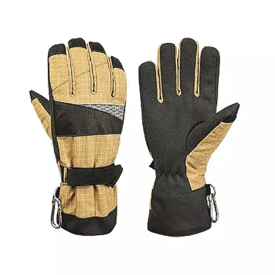 アラミド繊維の通気性フィルムと滑り止めシリコン素材を備えた消防士用手袋は、手の安全を効果的に保護します。